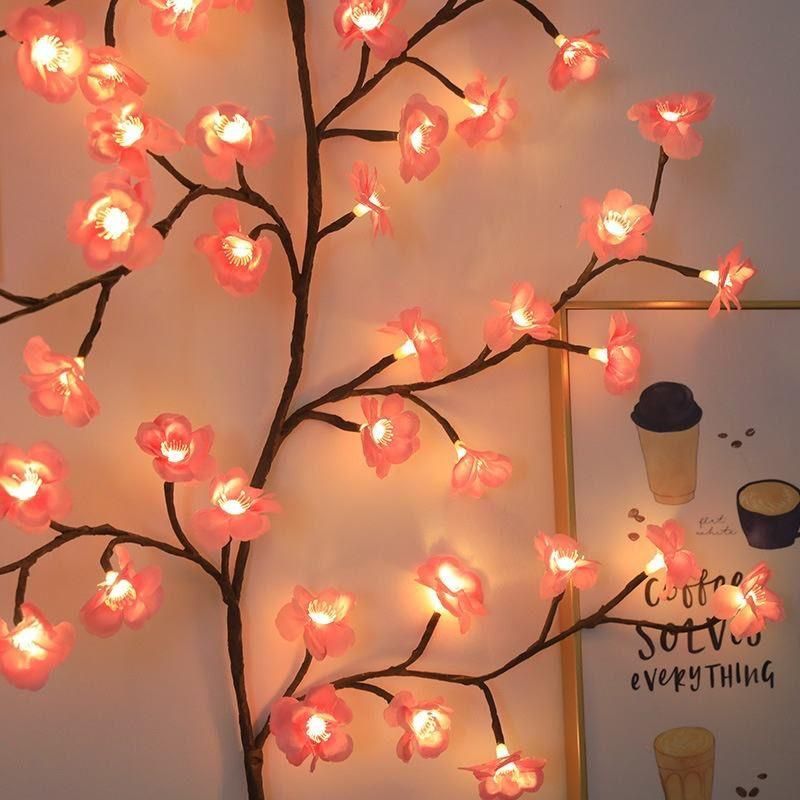Pink LED Floral Lights