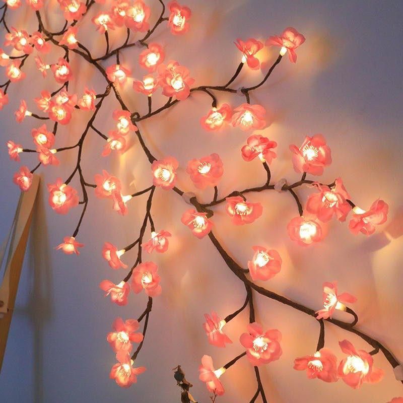 Pink LED Floral Lights
